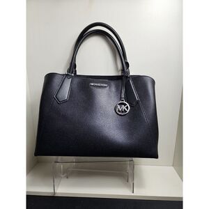 Michael Kors Kimberly Pebble Leather Satchel Handbag